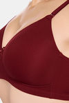 Juliet Padded Non-Wired Full Coverage T-Shirt Bra - Maroon — thumbnail 6