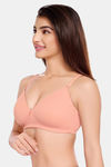 Juliet Padded Non-Wired Full Coverage T-Shirt Bra - Peach — thumbnail 4