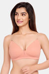 Juliet Padded Non-Wired Full Coverage T-Shirt Bra - Peach — thumbnail 7