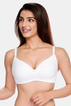 Juliet Padded Non-Wired Full Coverage T-Shirt Bra - White — thumbnail 1