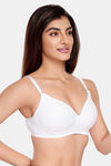 Juliet Padded Non-Wired Full Coverage T-Shirt Bra - White — thumbnail 3