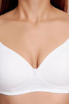 Juliet Padded Non-Wired Full Coverage T-Shirt Bra - White — thumbnail 5