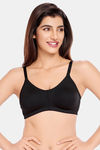 Juliet Double Layered Non-Wired Full Coverage T-Shirt Bra - Black — thumbnail 1