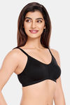 Juliet Double Layered Non-Wired Full Coverage T-Shirt Bra - Black — thumbnail 3