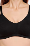 Juliet Double Layered Non-Wired Full Coverage T-Shirt Bra - Black — thumbnail 5
