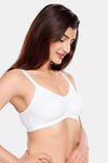 Juliet Double Layered Non-Wired Full Coverage T-Shirt Bra - White — thumbnail 3