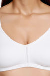 Juliet Double Layered Non-Wired Full Coverage T-Shirt Bra - White — thumbnail 5