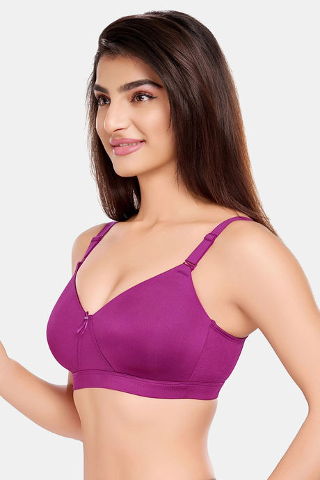 Juliet Padded Non-Wired Full Coverage No Sag / Sag Lift Bra - Wine — image 3