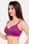 Juliet Padded Non-Wired Full Coverage No Sag / Sag Lift Bra - Wine — thumbnail 3