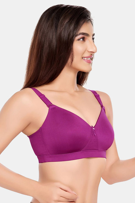 Juliet Padded Non-Wired Full Coverage No Sag / Sag Lift Bra - Wine — image 4