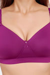 Juliet Padded Non-Wired Full Coverage No Sag / Sag Lift Bra - Wine — thumbnail 5