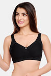 Juliet Padded Non-Wired Full Coverage Minimiser Bra - Black — thumbnail 1