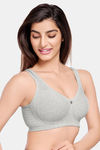 Juliet Padded Non-Wired Full Coverage Minimiser Bra - Grey — thumbnail 3