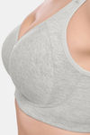 Juliet Padded Non-Wired Full Coverage Minimiser Bra - Grey — thumbnail 6