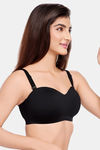 Juliet Padded Non-Wired Full Coverage Strapless Bra - Black — thumbnail 3