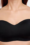 Juliet Padded Non-Wired Full Coverage Strapless Bra - Black — thumbnail 5
