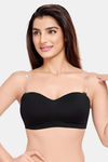 Juliet Padded Non-Wired Full Coverage Strapless Bra - Black — thumbnail 7