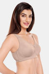 Juliet Double Layered Non-Wired Full Coverage Minimiser Bra - Skin — thumbnail 3