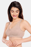 Juliet Double Layered Non-Wired Full Coverage Minimiser Bra - Skin — thumbnail 4