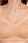 Juliet Double Layered Non-Wired Full Coverage Minimiser Bra - Skin — thumbnail 5