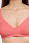 Juliet Double Layered Non-Wired Medium Coverage T-Shirt Bra - Peach — thumbnail 5