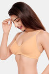 Juliet Double Layered Non-Wired Medium Coverage T-Shirt Bra - Skin — thumbnail 4