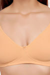 Juliet Double Layered Non-Wired Medium Coverage T-Shirt Bra - Skin — thumbnail 5