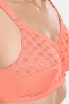 Juliet Double Layered Non-Wired Full Coverage Blouse Bra - Peach — thumbnail 6