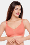 Juliet Double Layered Non-Wired Full Coverage Minimiser Bra - Peach — thumbnail 1