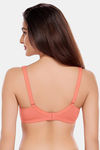 Juliet Double Layered Non-Wired Full Coverage Minimiser Bra - Peach — thumbnail 2