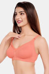 Juliet Double Layered Non-Wired Full Coverage Minimiser Bra - Peach — thumbnail 4