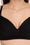 Juliet Padded Non-Wired Full Coverage T-Shirt Bra - Black — thumbnail 5