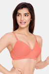 Juliet Padded Non-Wired Full Coverage T-Shirt Bra - Peach — thumbnail 3