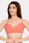 Juliet Padded Non-Wired Full Coverage T-Shirt Bra - Peach — thumbnail 7