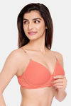 Juliet Padded Non-Wired Full Coverage T-Shirt Bra - Peach — thumbnail 9