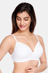Juliet Padded Non-Wired Full Coverage T-Shirt Bra - White — thumbnail 3