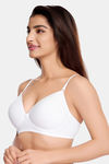 Juliet Padded Non-Wired Full Coverage T-Shirt Bra - White — thumbnail 4