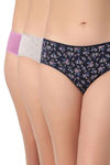 Juliet Women Medium Rise Full Coverage Hipster Panty (Pack of 3) - Multicolor — thumbnail 1