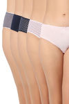 Juliet Women Medium Rise Full Coverage Hipster Panty (Pack of 5) - Multicolor — thumbnail 1