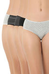 Juliet Women Medium Rise Full Coverage Hipster Panty (Pack of 3) - Multicolor — thumbnail 1