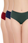Juliet Women Medium Rise Full Coverage Hipster Panty (Pack of 3) - Multicolor — thumbnail 1