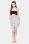 Juliet Skin Fit Shorts - Grey Melange — thumbnail 6