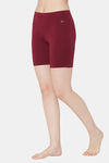 Juliet Skin Fit Shorts - Maroon — thumbnail 3