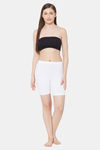 Juliet Skin Fit Shorts - White — thumbnail 6