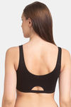 Juliet Low Impact Seamless Easy Movement Sports Bra - Black — thumbnail 2