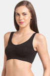 Juliet Low Impact Seamless Easy Movement Sports Bra - Black — thumbnail 3