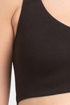Juliet Low Impact Seamless Easy Movement Sports Bra - Black — thumbnail 4