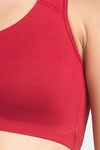 Juliet Low Impact Seamless Easy Movement Sports Bra - Maroon — thumbnail 4