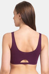 Juliet Low Impact Seamless Easy Movement Sports Bra - Wine — thumbnail 2
