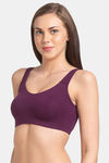 Juliet Low Impact Seamless Easy Movement Sports Bra - Wine — thumbnail 3